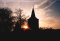 Kirche Welbsleben Sonnenuntergang