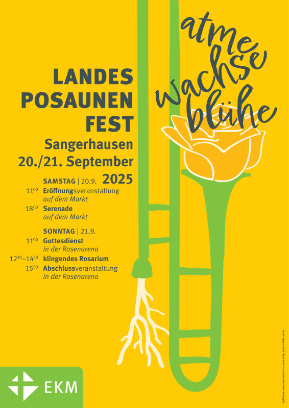 Programm Landesposaunenfest 2025 in Sangerhausen
