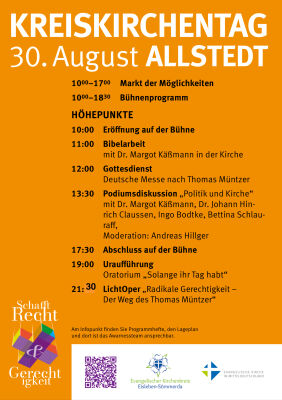 Kreiskirchentag - Samstag -  Allstedt - Programm