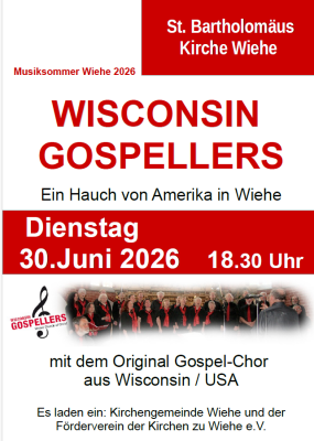Gospelkonzert Wiehe 30. Juni 2026