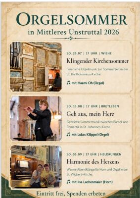 Orgelsommer Mittleres Unstruttal