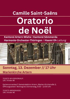 Konzert Oratorio de Noel 13.12.2026