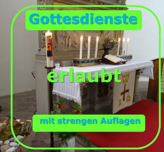 Gottesdienste erlaubt